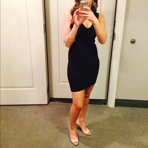 Bebe Black Bodycon Bandage Dress Small